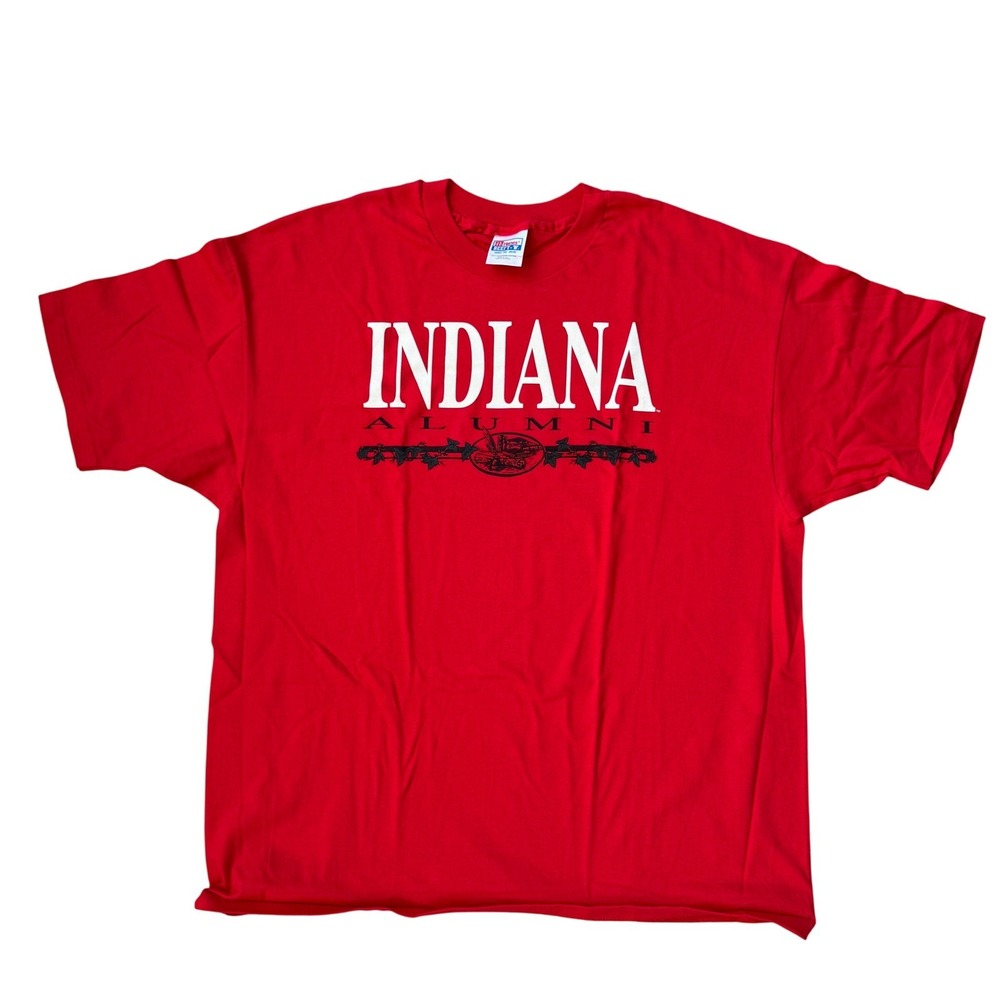 Vtg Indiana Alumni T-Shirt Mens XXL Deadstock Made in USA Single Stitch Hanes